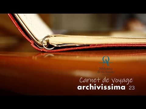 #nottedegliarchivi2023inbvs - Carnet de voyage