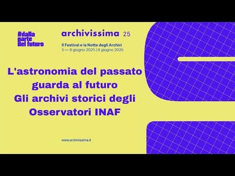 L'astronomia del passato guarda al futuro: gli archivi storici degli Osservatori INAF